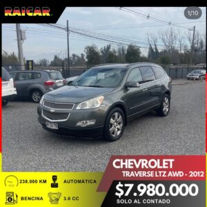 CHEVROLET TRAVERSE LTZ AWD 2012