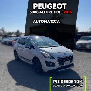 PEUGEOT 3008 PREMIUM HDI AUTOMATICA 2015 DIESEL