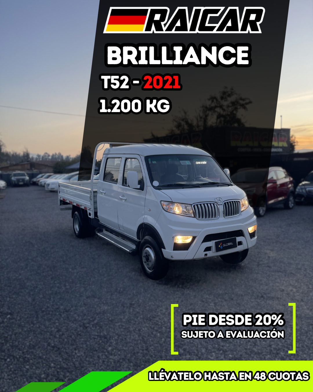 BRILLIANCE T52 DC 1.200 kg 2021