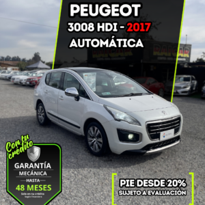 PEUGEOT 3008 HDI TURBO DIESEL 2017